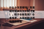 什么小生意赚钱?答案或许就藏在你的鞋子里!,鞋子也能变钱?小本生意,从你的鞋子开始赚取财富