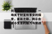 何为自由的小生意,一场关于财富和事业的探索,富翁之路,揭示自由小生意的魅力与挑战 何为自由的小生意,一场关于财富和事业的探索,富翁之路,揭示自由小生意的魅力与挑战