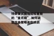 特朗普试图缩短哈里斯的“蜜月期” 如何调整攻击策略面临挑战 特朗普试图缩短哈里斯的“蜜月期” 如何调整攻击策略面临挑战