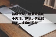 新疆伊犁，创业致富的小天地，伊犁，创业的福地，成功的殿堂