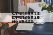 辽宁朝阳的赚钱之道,辽宁朝阳的财富之路,创业与商机探索