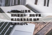 iPhone16首周预购量遇冷!港股苹果概念股集体走弱 瑞声科技跌超4% iPhone16首周预购量遇冷!港股苹果概念股集体走弱 瑞声科技跌超4%