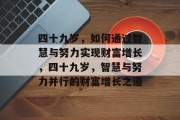 四十九岁,如何通过智慧与努力实现财富增长,四十九岁,智慧与努力并行的财富增长之道 四十九岁,如何通过智慧与努力实现财富增长,四十九岁,智慧与努力并行的财富增长之道