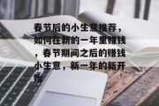 春节后的小生意推荐,如何在新的一年里赚钱,春节期间之后的赚钱小生意,新一年的新开始