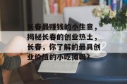 长春最赚钱的小生意,揭秘长春的创业热土,长春,你了解的最具创业价值的小吃摊吗? 长春最赚钱的小生意,揭秘长春的创业热土,长春,你了解的最具创业价值的小吃摊吗?