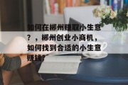 如何在郴州赚取小生意?,郴州创业小商机,如何找到合适的小生意赚钱? 如何在郴州赚取小生意?,郴州创业小商机,如何找到合适的小生意赚钱?