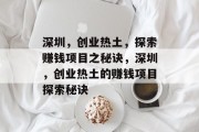 深圳，创业热土，探索赚钱项目之秘诀，深圳，创业热土的赚钱项目探索秘诀