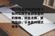 探讨在当前经济环境下如何实现小本创业盈利的策略,创业之路,策略指引,小本盈利模式探索 探讨在当前经济环境下如何实现小本创业盈利的策略,创业之路,策略指引,小本盈利模式探索