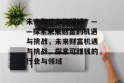 未来做什么能赚钱?——探索未来财富的机遇与挑战,未来财富机遇与挑战,探索可赚钱的行业与领域 未来做什么能赚钱?——探索未来财富的机遇与挑战,未来财富机遇与挑战,探索可赚钱的行业与领域
