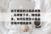 关于西安的小商品销售,从哪里下手,赚钱最多,如何在西安小商品市场中赚钱最多 关于西安的小商品销售,从哪里下手,赚钱最多,如何在西安小商品市场中赚钱最多