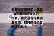 西安录音赚钱的小生意: 如何找到适合你的机会,西安录音行业创业指南,如何抓住录音赚钱的机会 西安录音赚钱的小生意: 如何找到适合你的机会,西安录音行业创业指南,如何抓住录音赚钱的机会