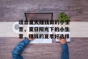 适合夏天赚钱做的小生意,夏日阳光下的小生意,赚钱的夏季好选择 适合夏天赚钱做的小生意,夏日阳光下的小生意,赚钱的夏季好选择