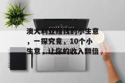 澳大利亚赚钱的小生意,一探究竟,10个小生意,让你的收入翻倍 澳大利亚赚钱的小生意,一探究竟,10个小生意,让你的收入翻倍