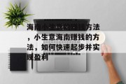 海南小生意的赚钱方法,小生意海南赚钱的方法,如何快速起步并实现盈利 海南小生意的赚钱方法,小生意海南赚钱的方法,如何快速起步并实现盈利