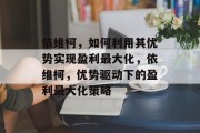 依维柯,如何利用其优势实现盈利最大化,依维柯,优势驱动下的盈利最大化策略