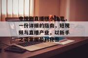 电视剧直播赚小生意，一份详细的指南，短视频与直播产业，以新手之姿掌握盈利秘密