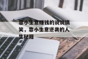 靠小生意赚钱的说说搞笑,靠小生意逆袭的人生秘籍 靠小生意赚钱的说说搞笑,靠小生意逆袭的人生秘籍