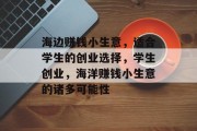海边赚钱小生意,适合学生的创业选择,学生创业,海洋赚钱小生意的诸多可能性