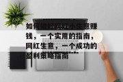 如何做好网红小生意赚钱,一个实用的指南,网红生意,一个成功的盈利策略指南