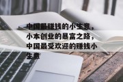 中国最赚钱的小生意，小本创业的暴富之路，中国最受欢迎的赚钱小生意