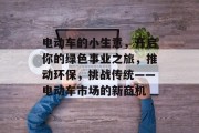 电动车的小生意,开启你的绿色事业之旅,推动环保,挑战传统——电动车市场的新商机