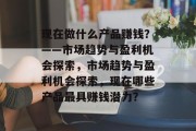 现在做什么产品赚钱？——市场趋势与盈利机会探索，市场趋势与盈利机会探索，现在哪些产品最具赚钱潜力？