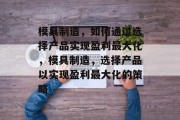 模具制造，如何通过选择产品实现盈利最大化，模具制造，选择产品以实现盈利最大化的策略
