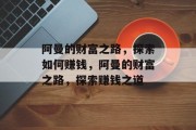阿曼的财富之路,探索如何赚钱,阿曼的财富之路,探索赚钱之道