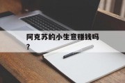 阿克苏的小生意赚钱吗? 阿克苏的小生意赚钱吗?