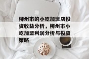 柳州市的小吃加盟店投资收益分析,柳州市小吃加盟利润分析与投资策略