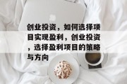 创业投资,如何选择项目实现盈利,创业投资,选择盈利项目的策略与方向 创业投资,如何选择项目实现盈利,创业投资,选择盈利项目的策略与方向