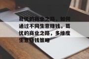 葛优的商业之路,如何通过不同生意赚钱,葛优的商业之路,多维度生意赚钱策略