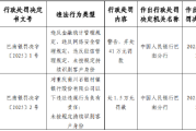 重庆南川石银村镇银行被罚41万元:因违反金融统计管理规定等 重庆南川石银村镇银行被罚41万元:因违反金融统计管理规定等