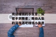 夜店赚钱的小生意，从歌手到舞者，舞动人生的深夜酒吧赚钱小生意