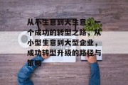 从小生意到大生意,一个成功的转型之路,从小型生意到大型企业,成功转型升级的路径与策略 从小生意到大生意,一个成功的转型之路,从小型生意到大型企业,成功转型升级的路径与策略