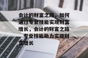 会计的财富之路,如何通过专业技能实现财富增长,会计的财富之路,专业技能助力实现财富增长 会计的财富之路,如何通过专业技能实现财富增长,会计的财富之路,专业技能助力实现财富增长