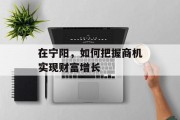 在宁阳，如何把握商机实现财富增长