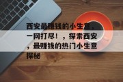 西安最赚钱的小生意，一网打尽！，探索西安，最赚钱的热门小生意探秘