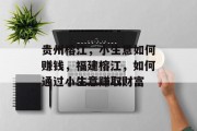 贵州榕江,小生意如何赚钱,福建榕江,如何通过小生意赚取财富