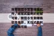 探索微信小生意赚钱软件,无压式盈利的无限可能,微信小生意赚钱软件推荐,无压式盈利的无限可能 探索微信小生意赚钱软件,无压式盈利的无限可能,微信小生意赚钱软件推荐,无压式盈利的无限可能