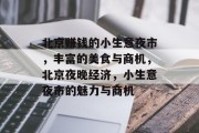 北京赚钱的小生意夜市，丰富的美食与商机，北京夜晚经济，小生意夜市的魅力与商机