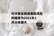 对冲基金削减美股风险的幅度为2021年1月以来最大 对冲基金削减美股风险的幅度为2021年1月以来最大