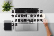 集资策略,如何利用资金实现盈利,集资策略,资金运用与盈利实现之道