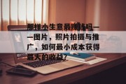 那样小生意最赚钱吗——图片,照片拍摄与推广,如何最小成本获得最大的收益?