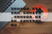 沈阳创业指南,探索最佳商机,实现财富梦想,沈阳创业指南,探索商机,实现财富梦想的路径 沈阳创业指南,探索最佳商机,实现财富梦想,沈阳创业指南,探索商机,实现财富梦想的路径
