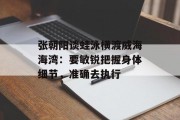 张朝阳谈蛙泳横渡威海海湾:要敏锐把握身体细节,准确去执行