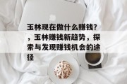 玉林现在做什么赚钱？，玉林赚钱新趋势，探索与发现赚钱机会的途径