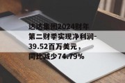达达集团2024财年第二财季实现净利润-39.52百万美元,同比减少74.79%