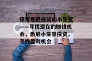 探索悉尼投资的小生意——寻找潜在的赚钱机会,悉尼小生意投资,寻找盈利机会 探索悉尼投资的小生意——寻找潜在的赚钱机会,悉尼小生意投资,寻找盈利机会