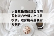 小生意投资的适合度与盈利潜力分析,小生意投资,适合度与盈利潜力剖析 小生意投资的适合度与盈利潜力分析,小生意投资,适合度与盈利潜力剖析